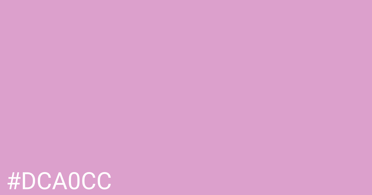 Hex color #dca0cc graphic