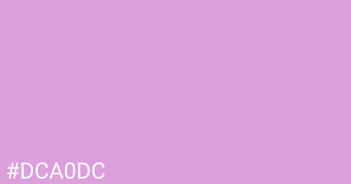 Hex color #dca0dc graphic