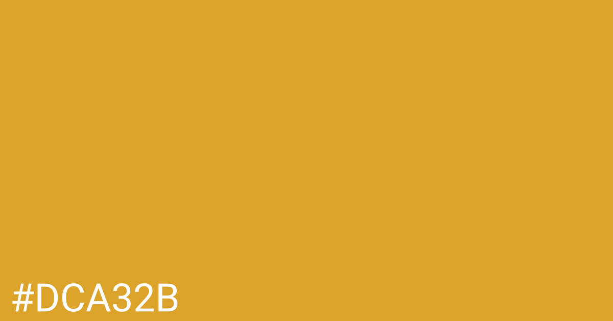Hex color #dca32b graphic