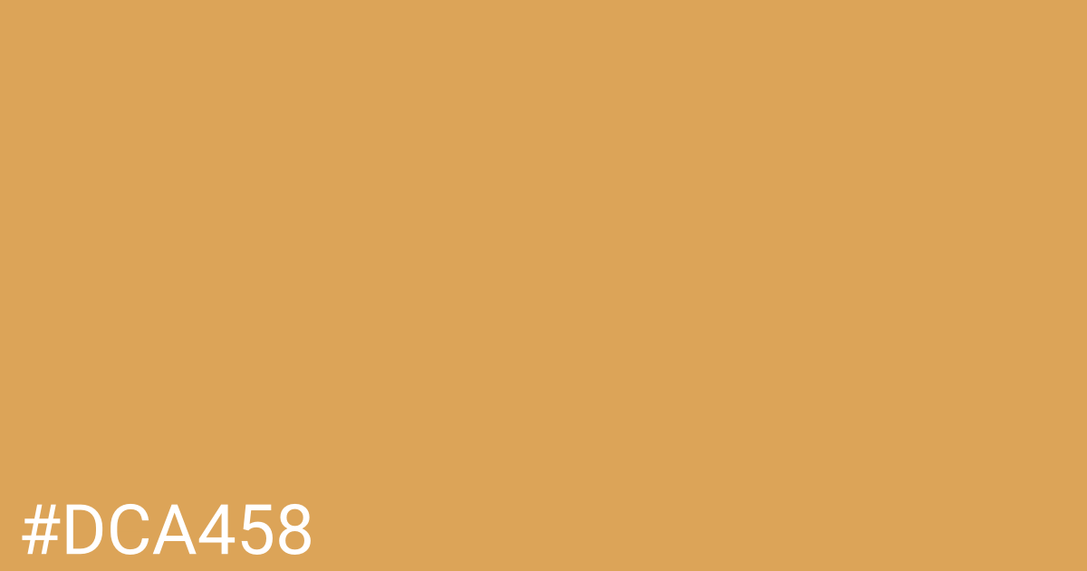 Hex color #dca458 graphic