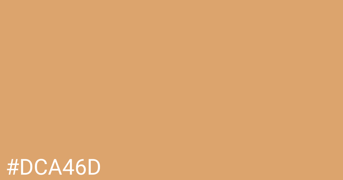 Hex color #dca46d graphic