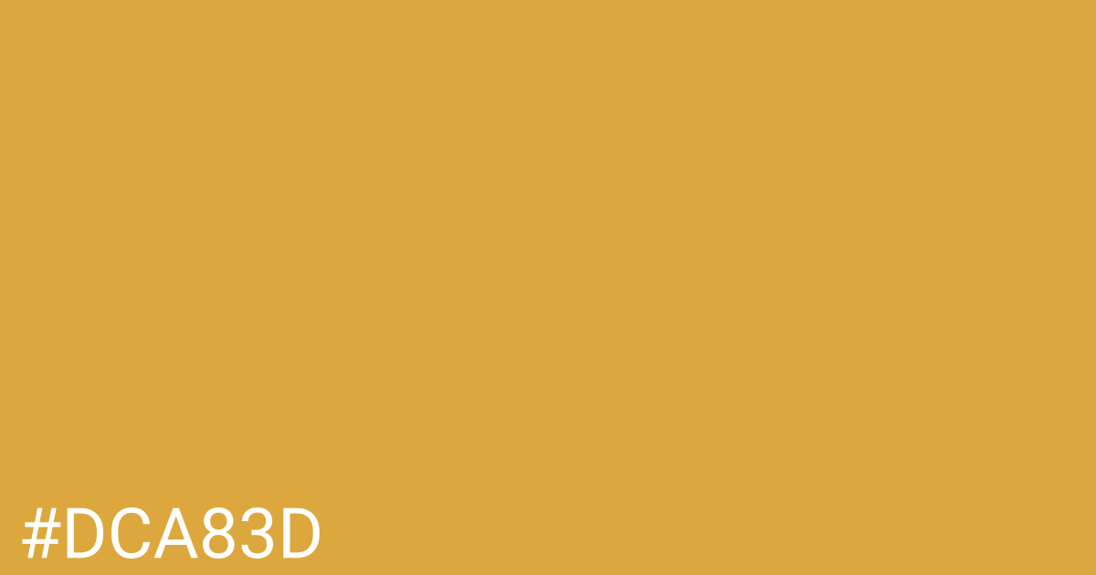 Hex color #dca83d graphic