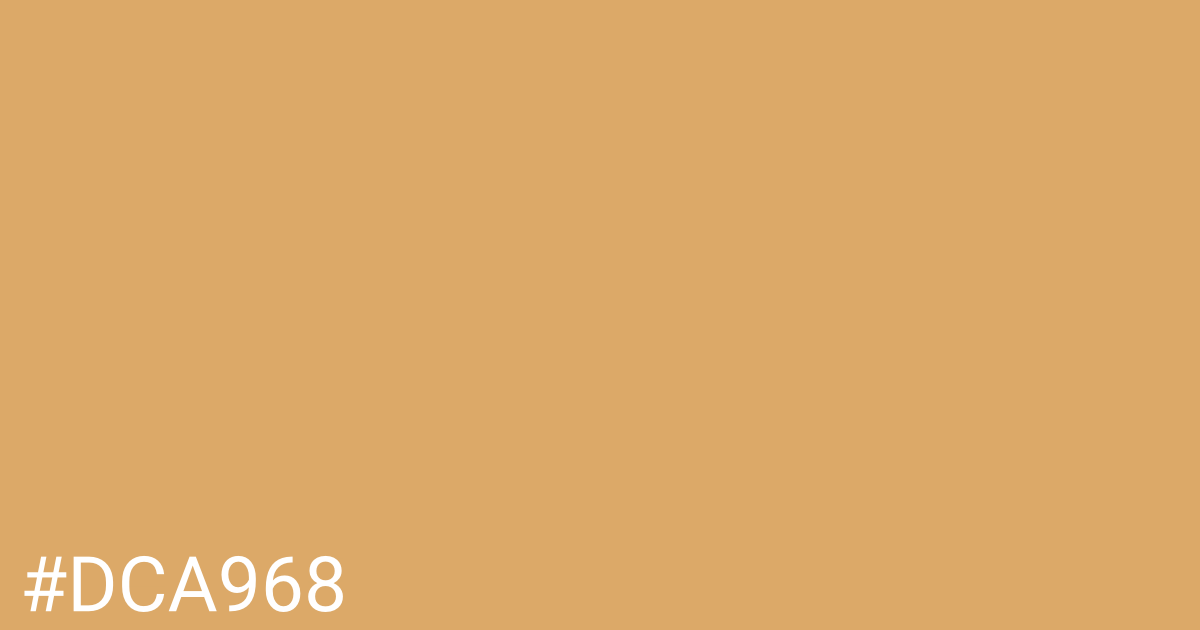 Hex color #dca968 graphic