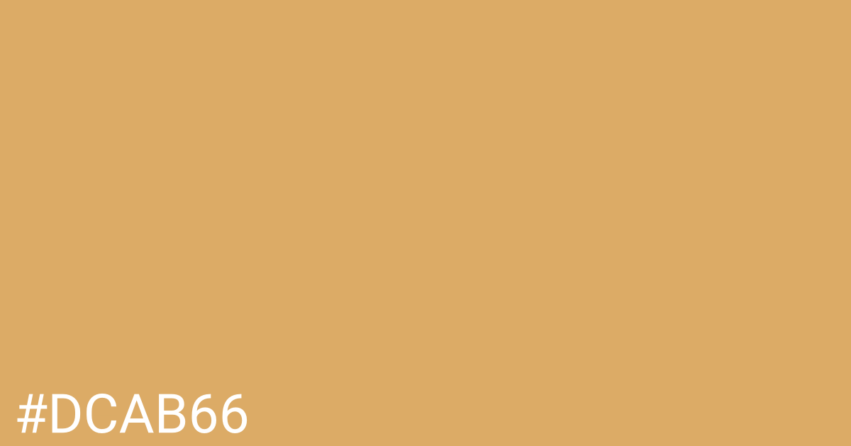 Hex color #dcab66 graphic