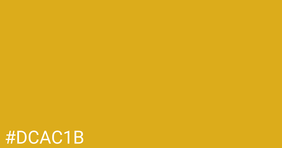 Hex color #dcac1b graphic