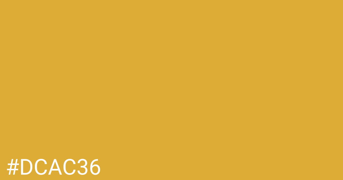 Hex color #dcac36 graphic