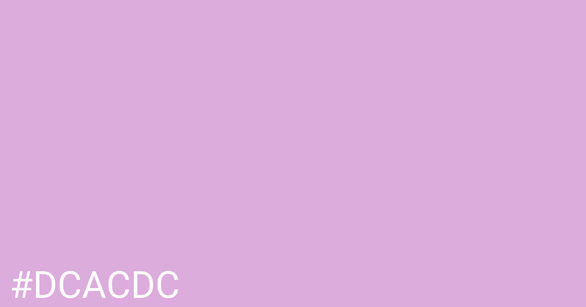 Hex color #dcacdc graphic