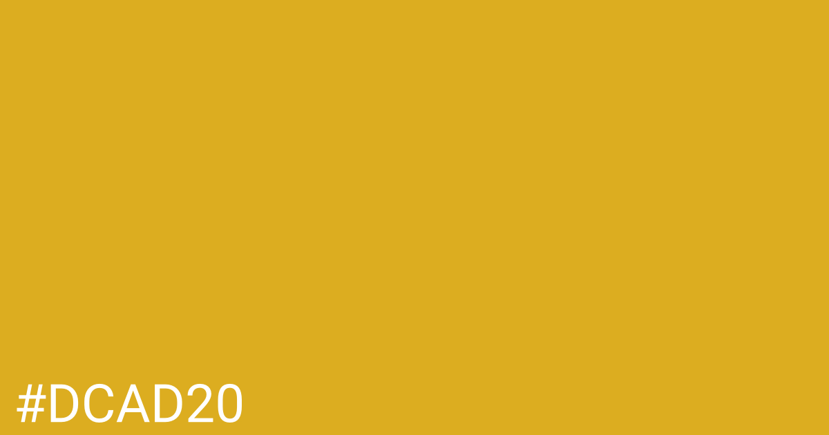 Hex color #dcad20 graphic