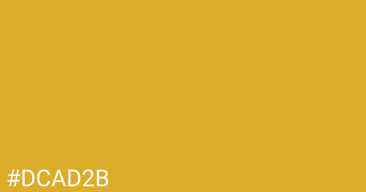 Hex color #dcad2b graphic