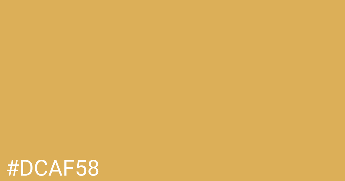 Hex color #dcaf58 graphic