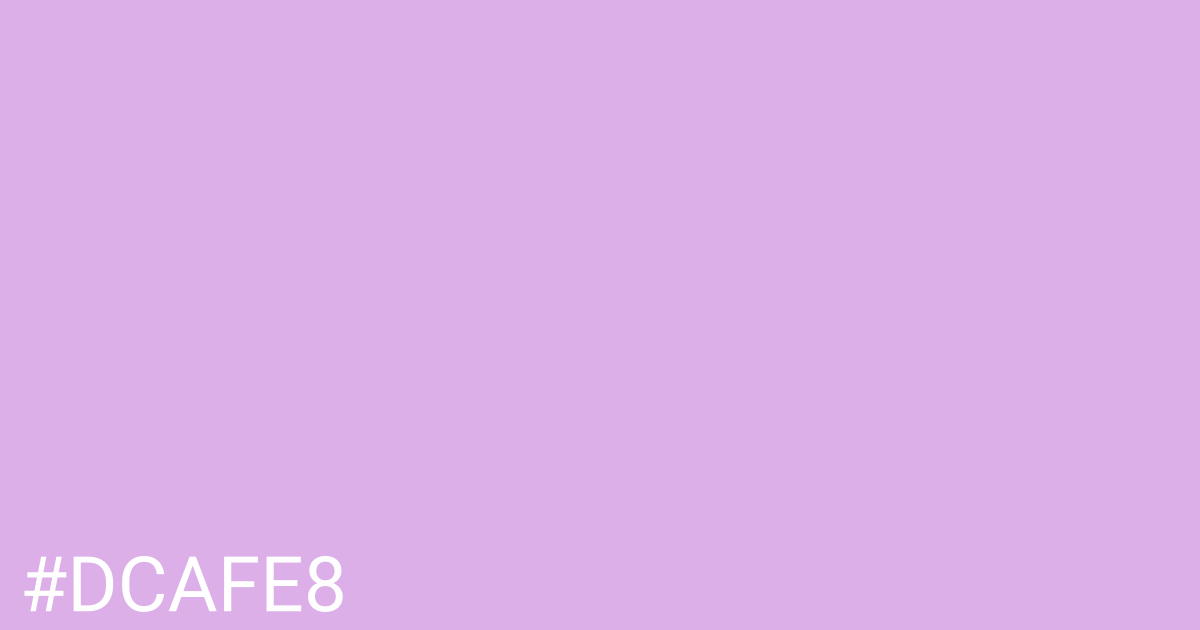 Hex color #dcafe8 graphic