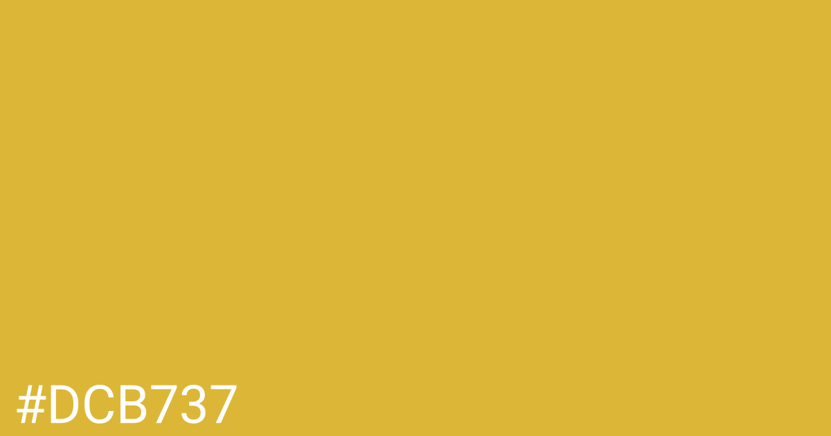 Hex color #dcb737 graphic