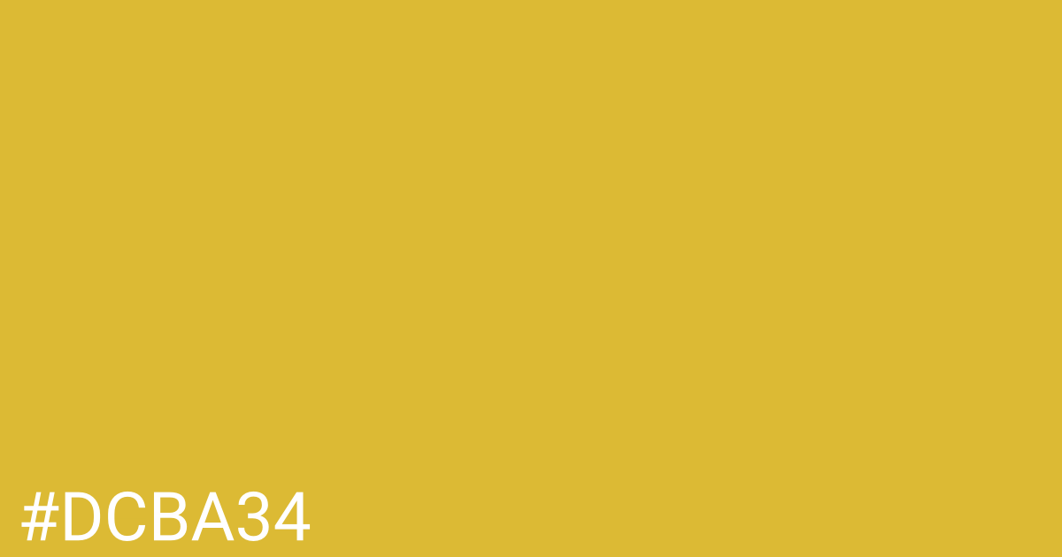 Hex color #dcba34 graphic