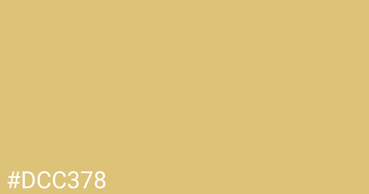 Hex color #dcc378 graphic