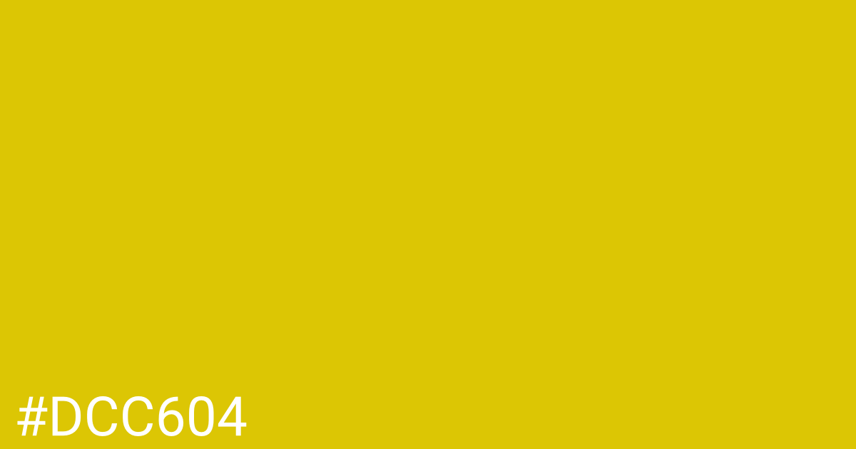 Hex color #dcc604 graphic