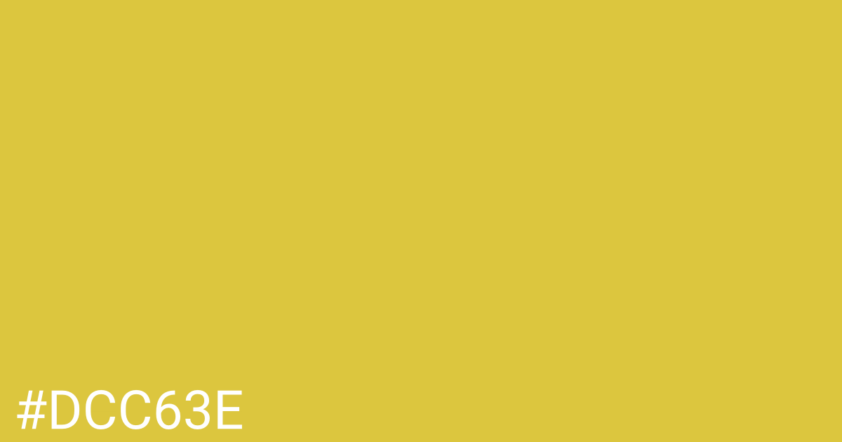 Hex color #dcc63e graphic