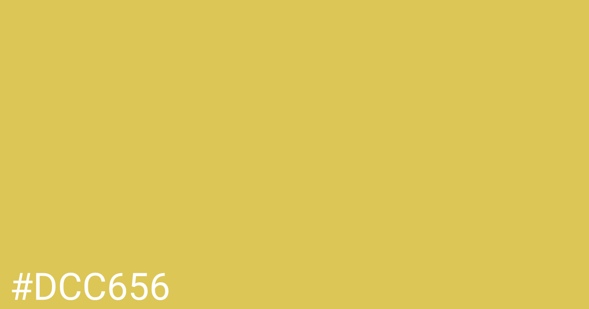 Hex color #dcc656 graphic