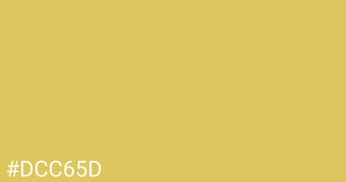 Hex color #dcc65d graphic