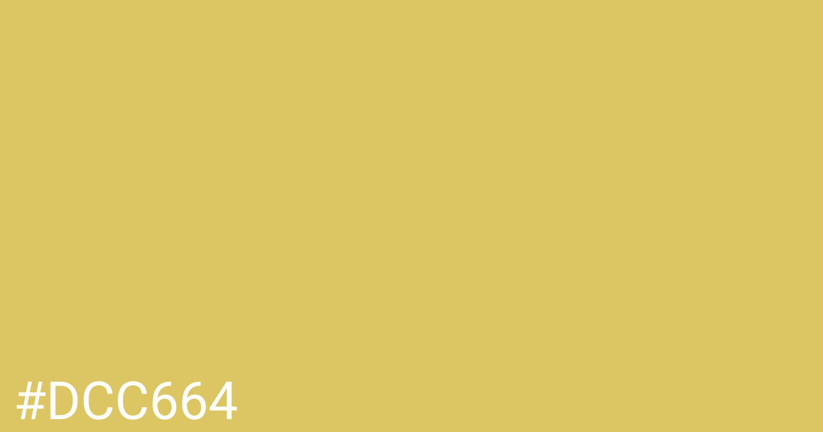 Hex color #dcc664 graphic