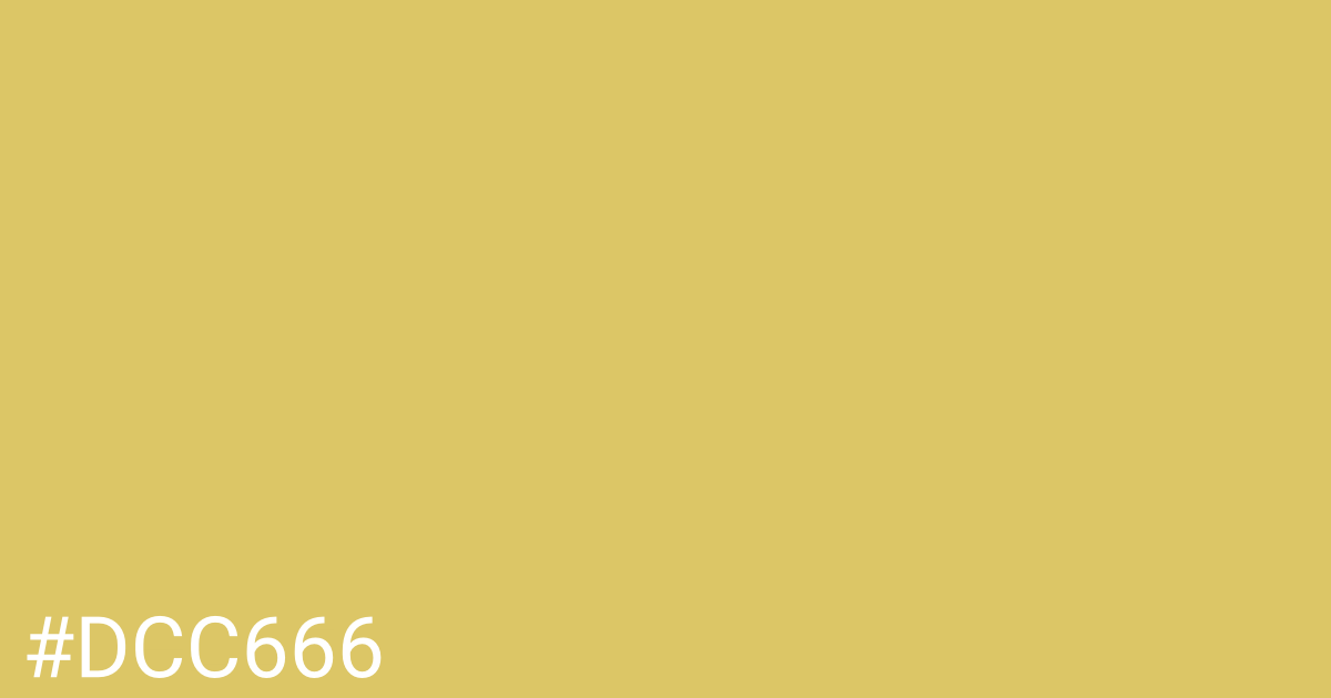 Hex color #dcc666 graphic