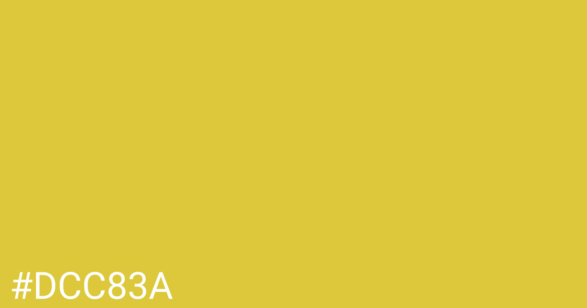 Hex color #dcc83a graphic