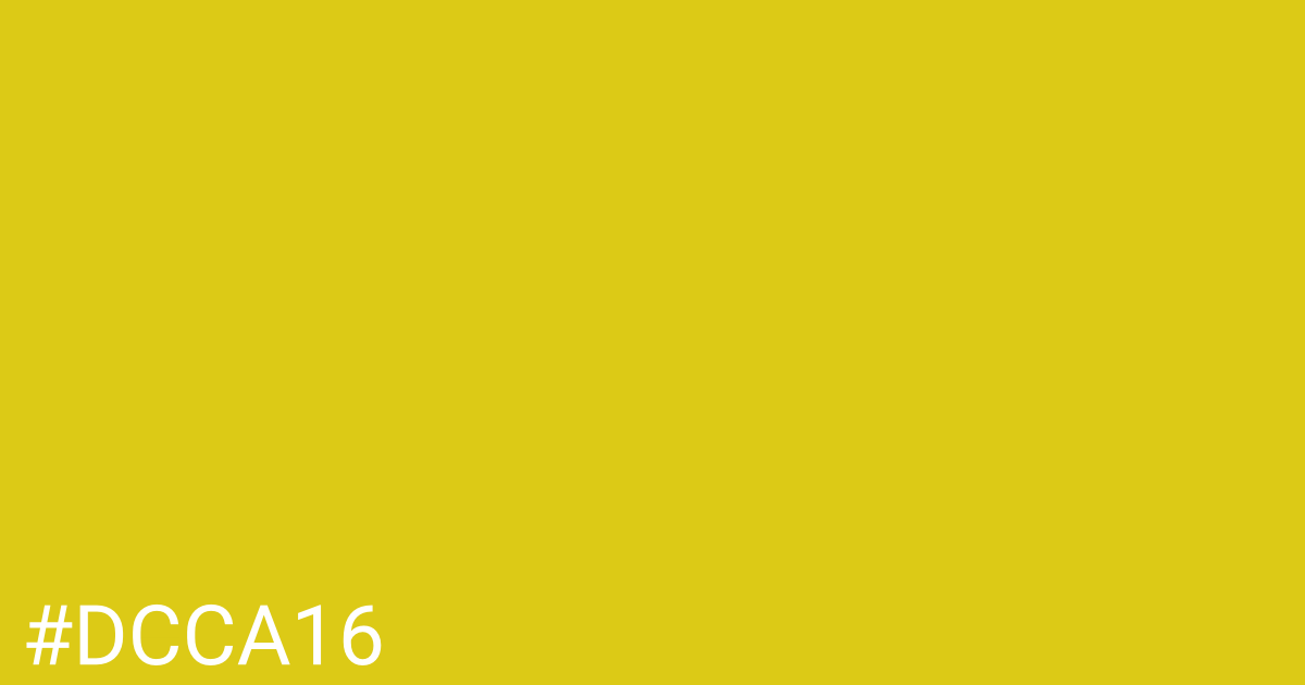 Hex color #dcca16 graphic