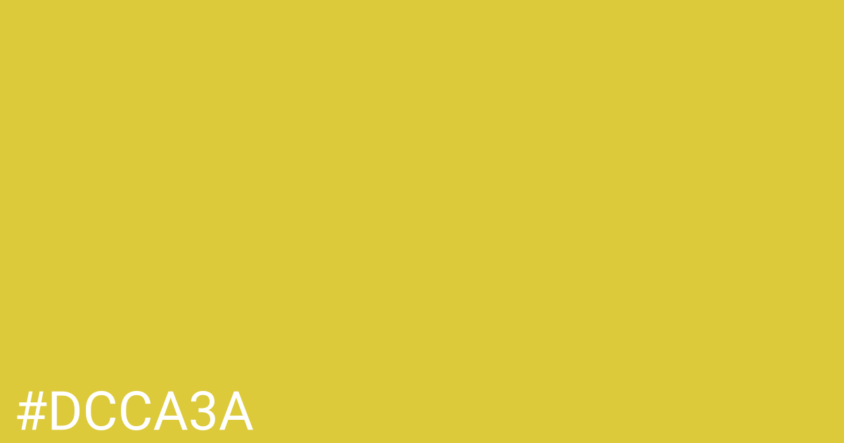 Hex color #dcca3a graphic