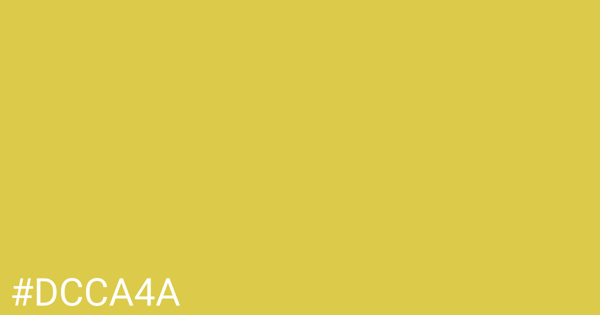 Hex color #dcca4a graphic