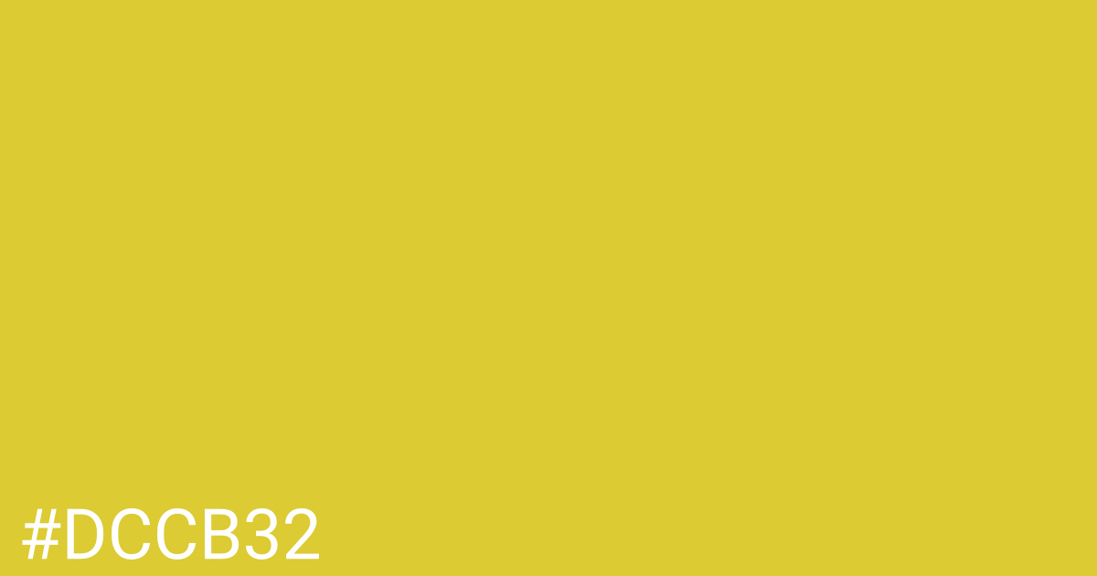 Hex color #dccb32 graphic