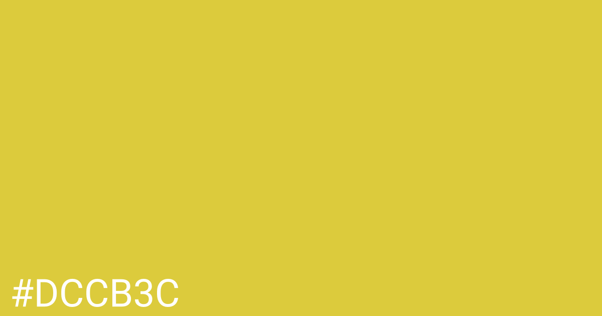 Hex color #dccb3c graphic