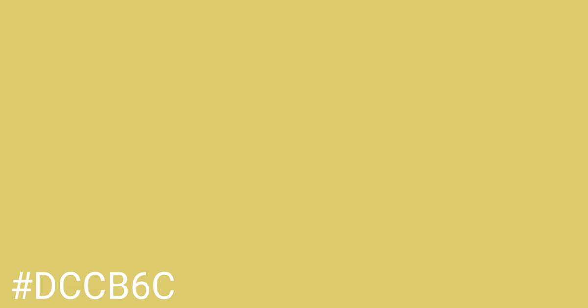 Hex color #dccb6c graphic