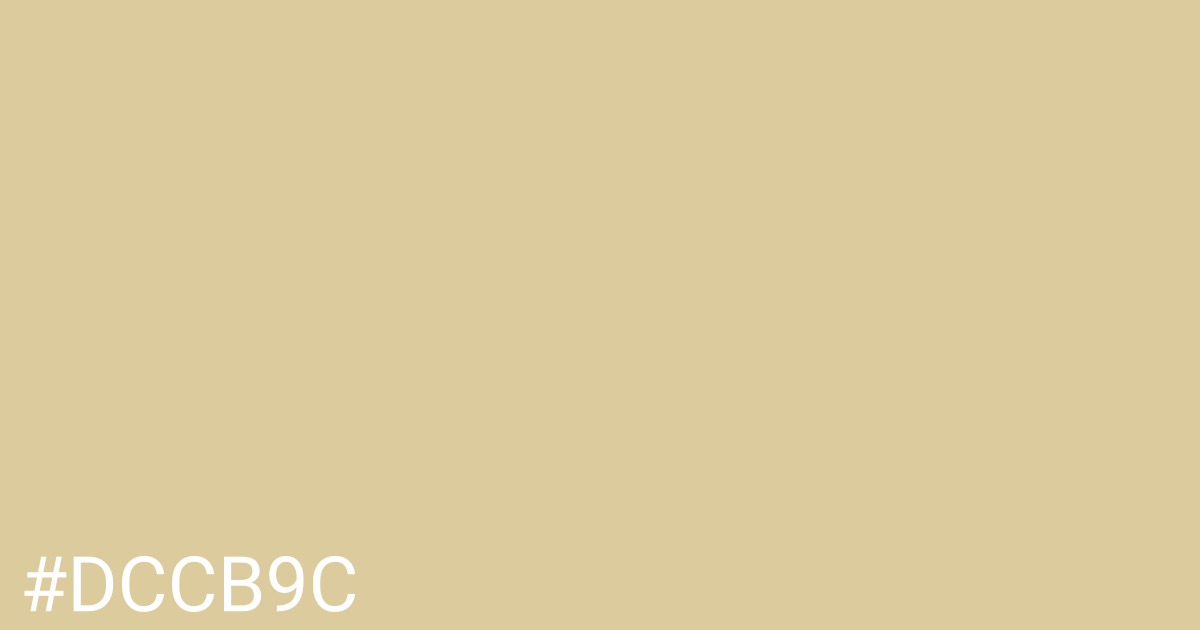 Hex color #dccb9c graphic