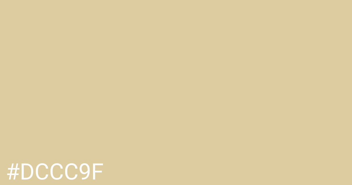 Hex color #dccc9f graphic