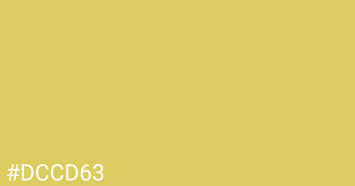 Hex color #dccd63 graphic