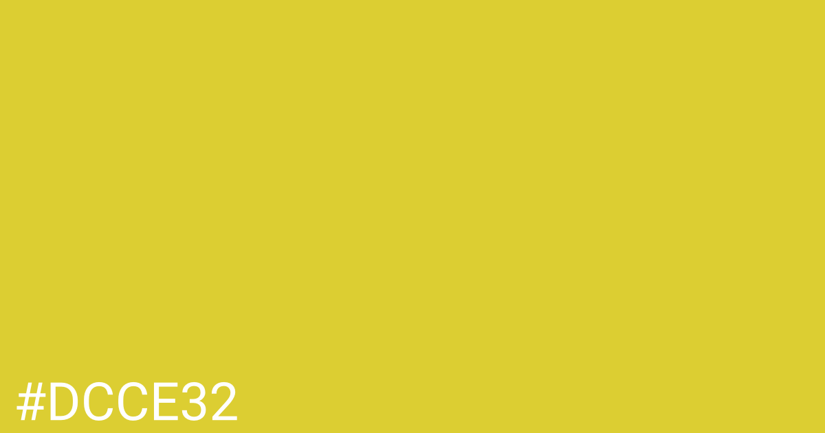 Hex color #dcce32 graphic