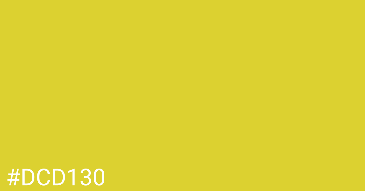 Hex color #dcd130 graphic