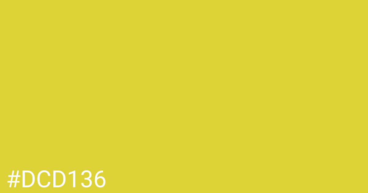 Hex color #dcd136 graphic