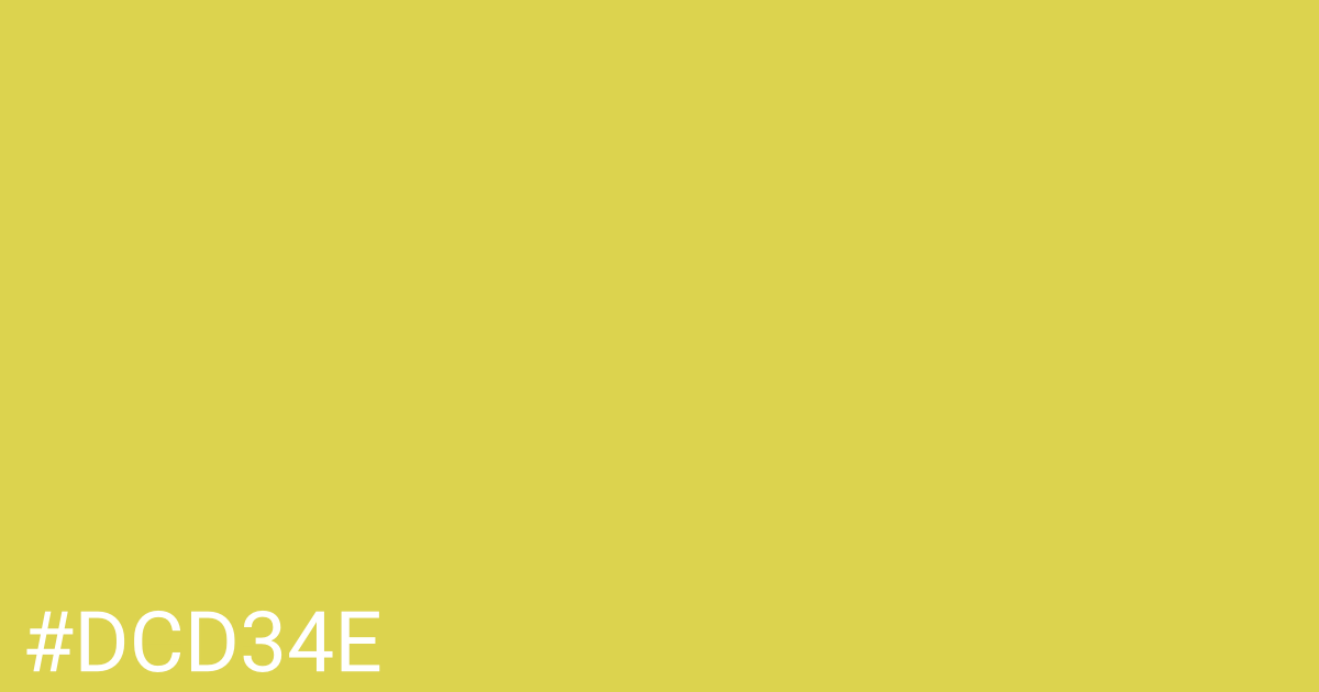 Hex color #dcd34e graphic