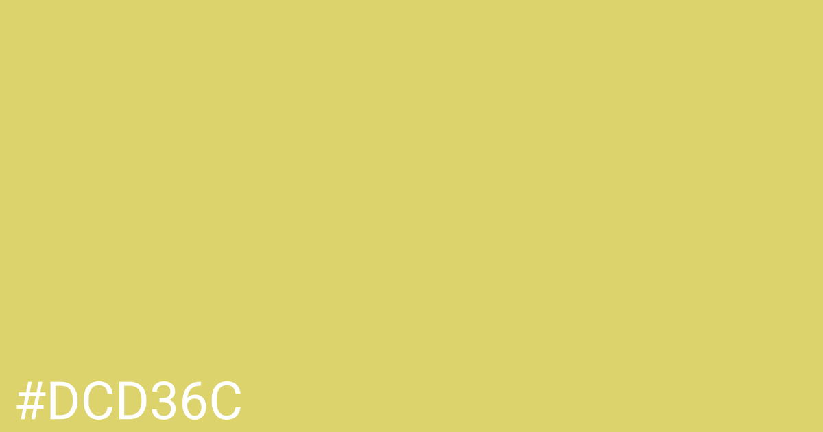 Hex color #dcd36c graphic