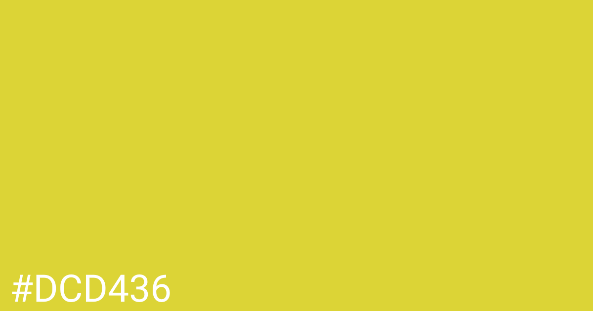 Hex color #dcd436 graphic