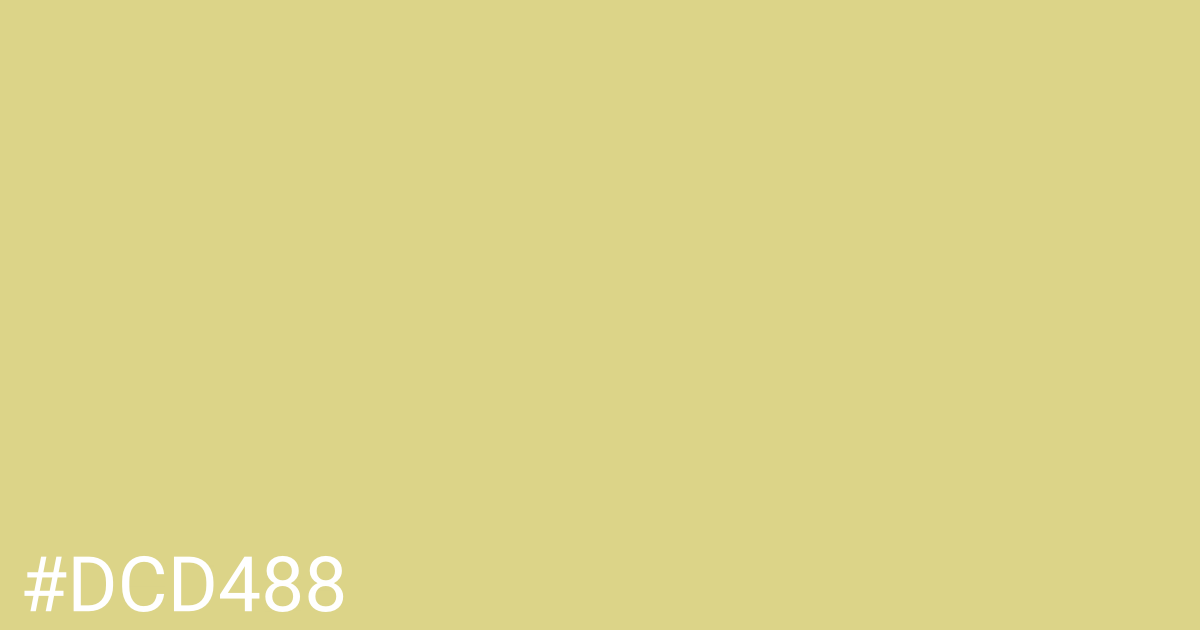 Hex color #dcd488 graphic