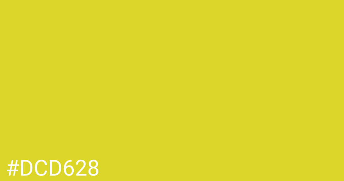 Hex color #dcd628 graphic