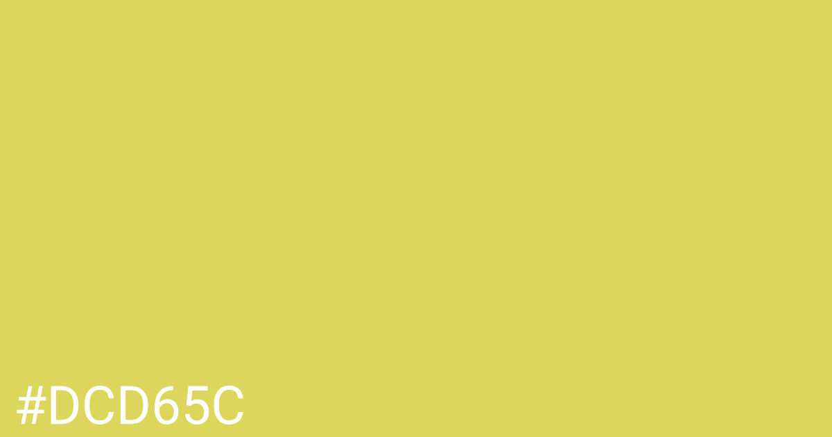 Hex color #dcd65c graphic