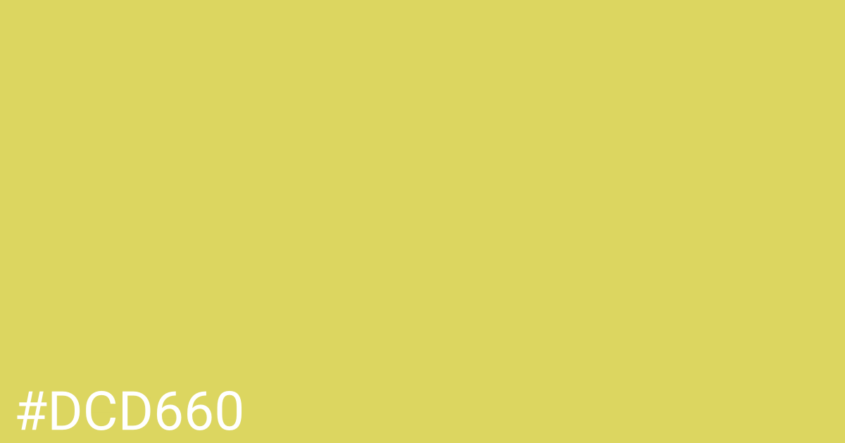 Hex color #dcd660 graphic