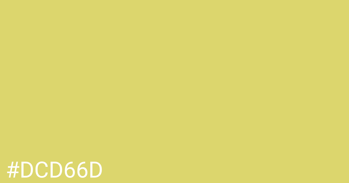 Hex color #dcd66d graphic