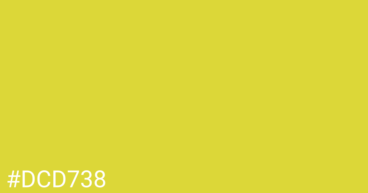 Hex color #dcd738 graphic