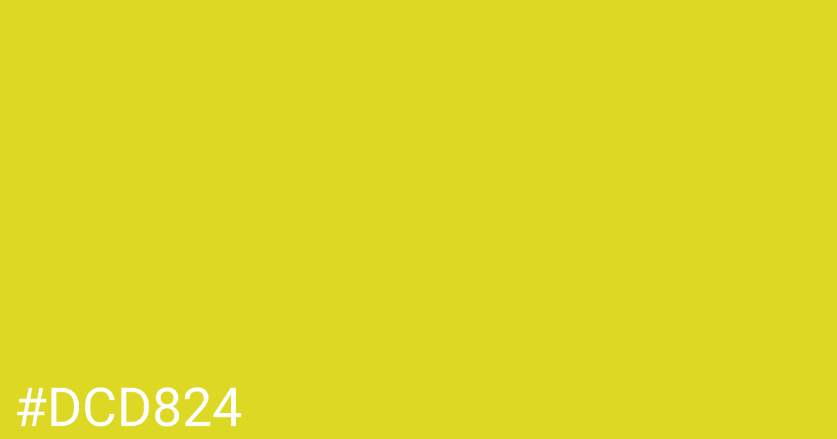 Hex color #dcd824 graphic