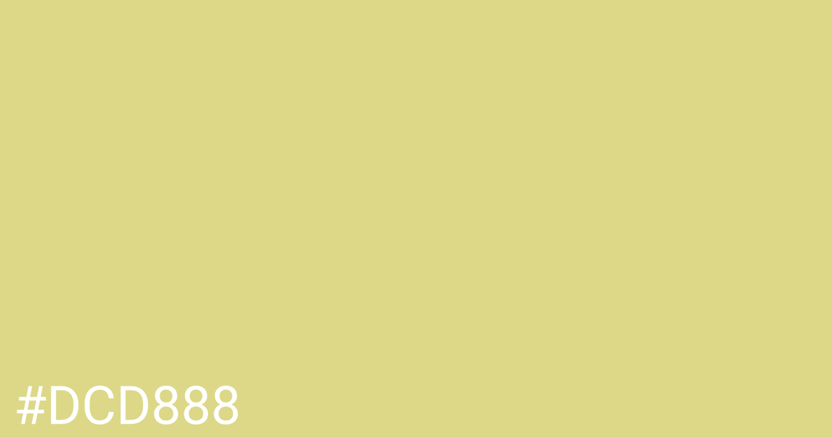 Hex color #dcd888 graphic