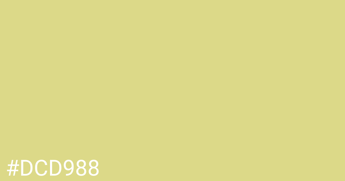 Hex color #dcd988 graphic