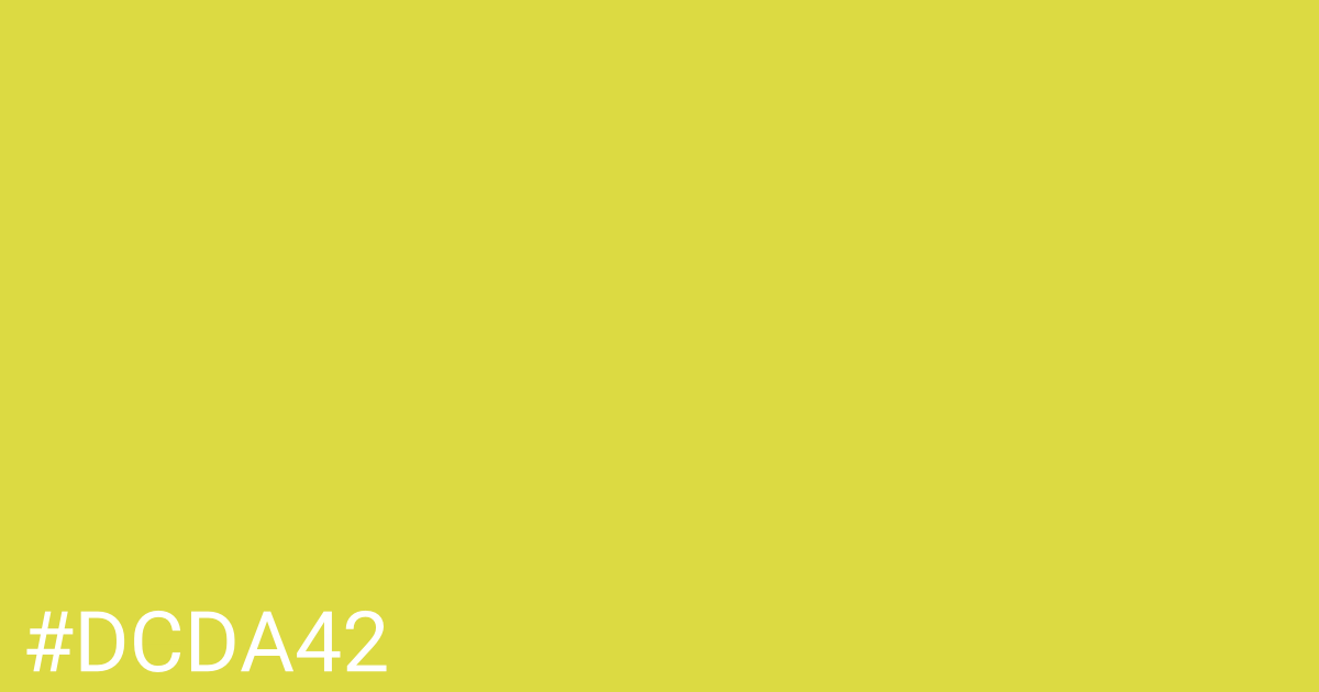 Hex color #dcda42 graphic